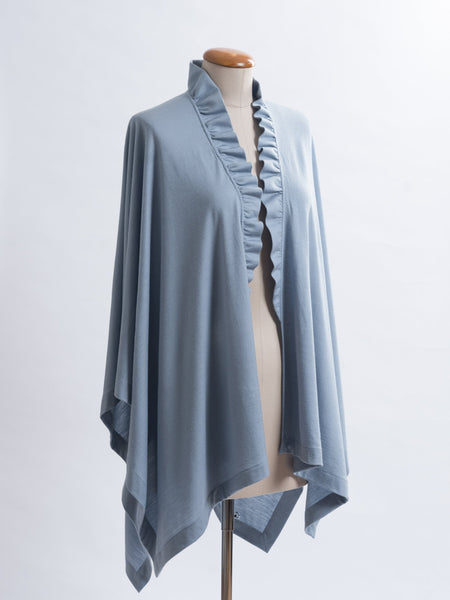 Powder blue Merino wool.