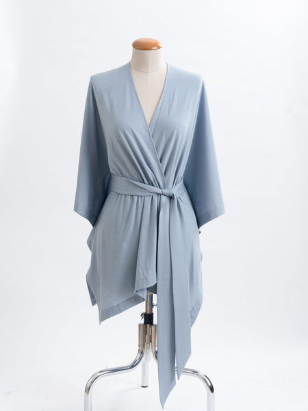 Powder blue Merino wool.