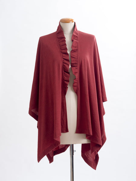 Garnet rust Merino wool.