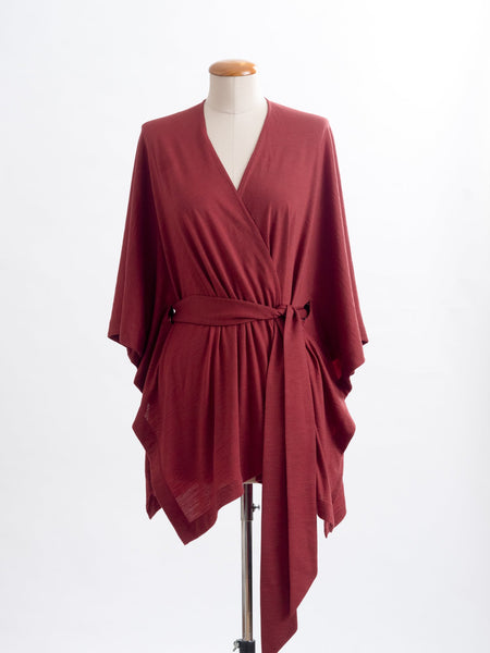 Garnet rust Merino wool.