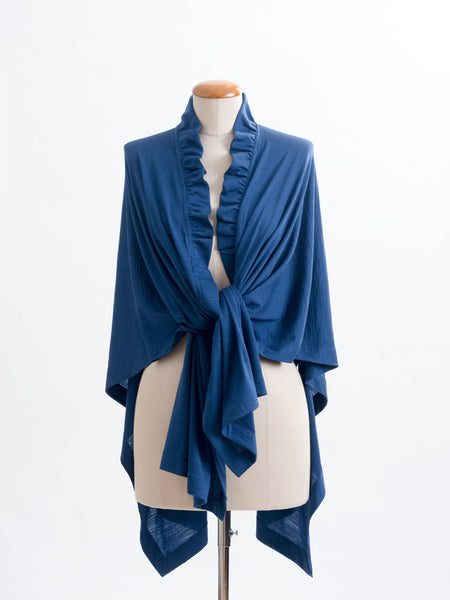 Teal Coco belted  bamboo wrap, tie it easily into place to achieve this look.