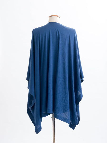 Muse in teal Merino, the generous cut falls beautifully at the back