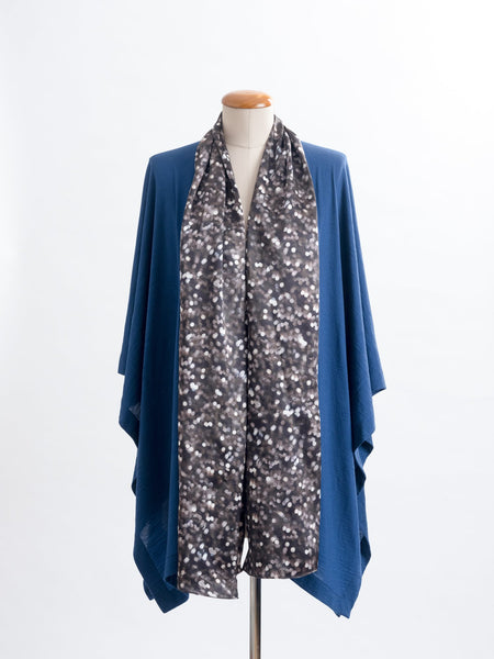 Marion Chocolate Dream Silk Indulgence Scarf teamed with a teal Muse Merino wrap.