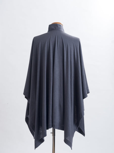 Charcoal Merino wool, the Coco frill sits up onto your neck for extra coverage and  pretty detailing.