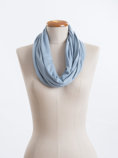 Powder blue Caterina Infinity Scarf.