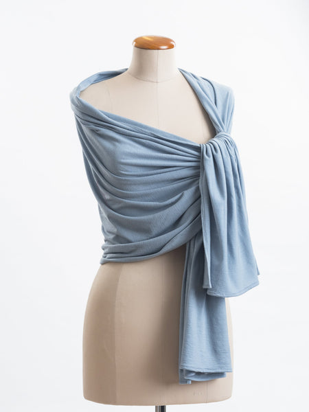 Powder blue Merino wool.