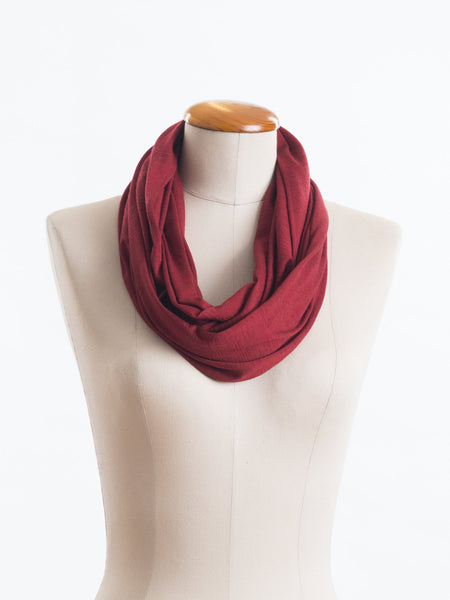 Garnet rust Caterina Infinity Scarf.