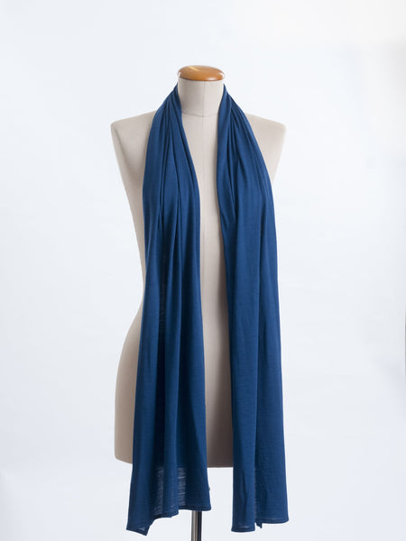 Teal Merino wool Elle scarf.