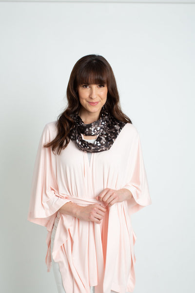 Marion Chocolate dream Silk Satin Scarf