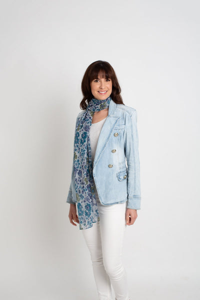 Lulu floral silk Scarf