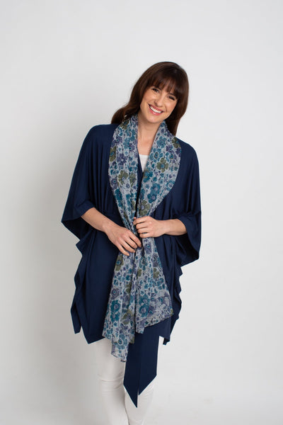 Lulu floral silk Scarf