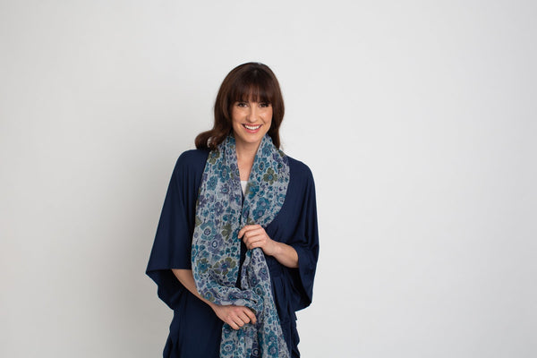 Lulu floral silk Scarf