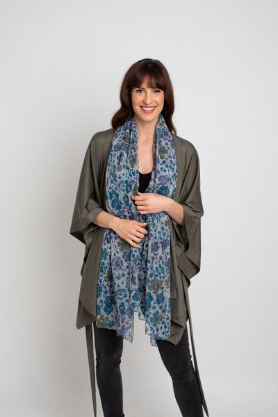 Lulu floral silk Scarf