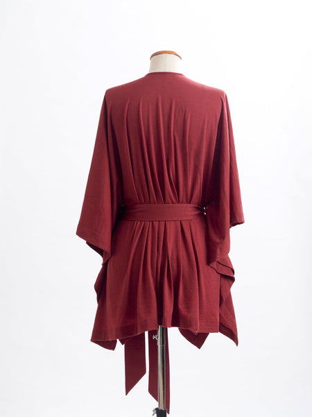Garnet rust Merino wool.