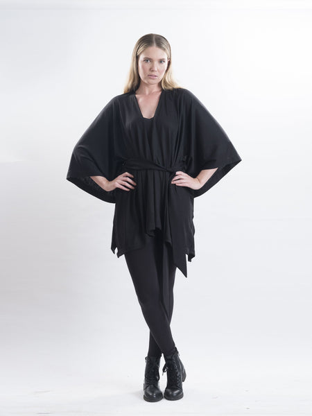Black Merino wool.