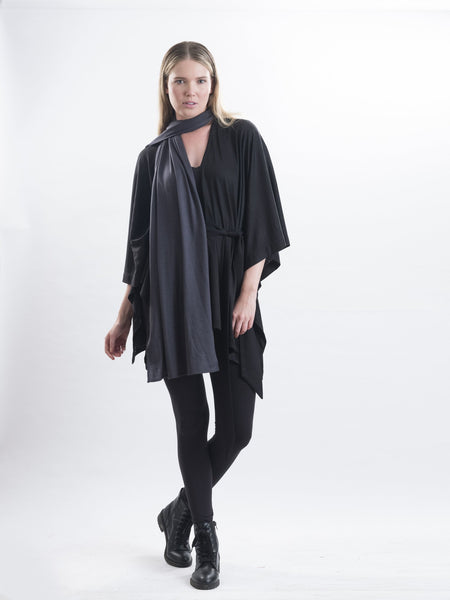 Charcoal Merino wool.