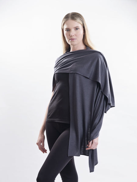 Charcoal Merino wool.