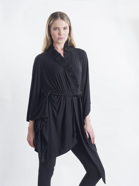 Black Merino wool.