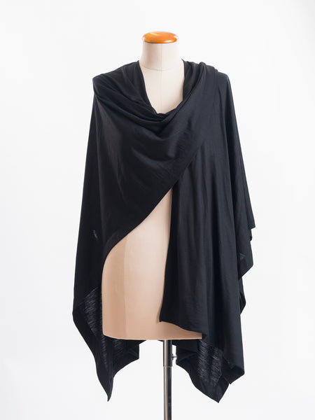 Black Merino wool, works with anything in your wardrobe.