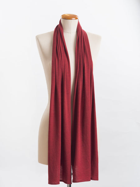 Garnet rust Merino wool.