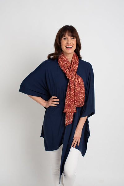 Odette Floral Silk Scarf