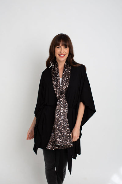 Marion Chocolate dream Silk Satin Scarf