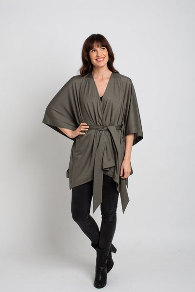 Muse Belted Merino Wrap